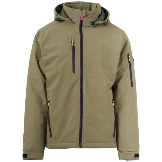 KURTKA SOFTSHELL CREEK LITE PAD - ZIELONY WOJSKOWY-ZIELONY