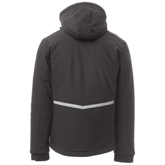 KURTKA SOFTSHELL CREEK PAD - ANTRACYTOWY-CZARNY