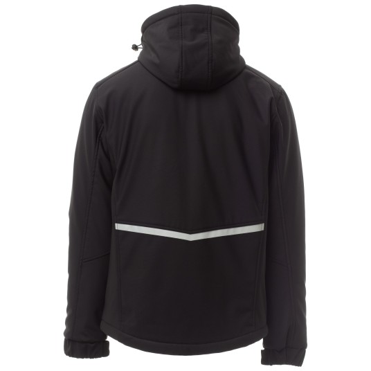 KURTKA SOFTSHELL CREEK PAD - CZARNY-CZARNY