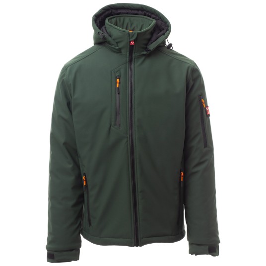 KURTKA SOFTSHELL CREEK PAD - LEŚNA ZIELEŃ-CZARNY