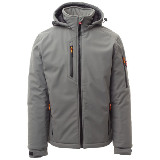 KURTKA SOFTSHELL CREEK PAD - ZADYMIONY-CZARNY