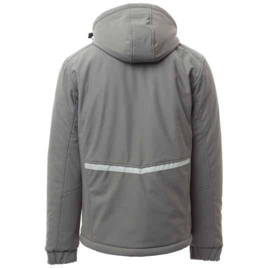 KURTKA SOFTSHELL CREEK PAD - ZADYMIONY-CZARNY