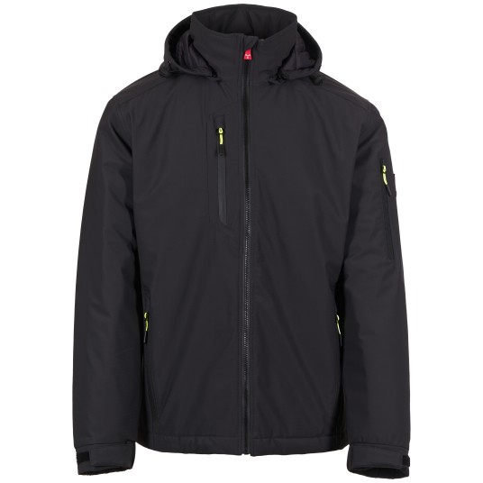 KURTKA SOFTSHELL CREEK ULTRALITE PAD - ANTRACYTOWY-CZARNY