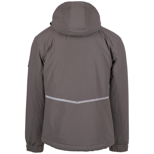 KURTKA SOFTSHELL CREEK ULTRALITE PAD - ZADYMIONY-CZARNY