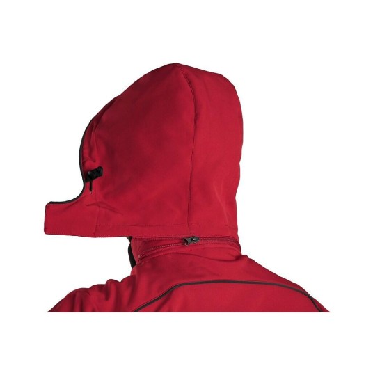 KURTKA SOFTSHELL CXS DURHAM MĘSKA - CZERWONO-CZARNY
