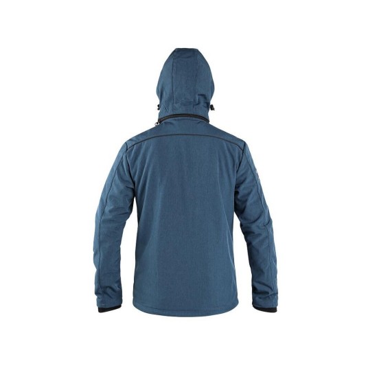 KURTKA SOFTSHELL CXS DURHAM MĘSKA - NIEBIESKO-CZARNY