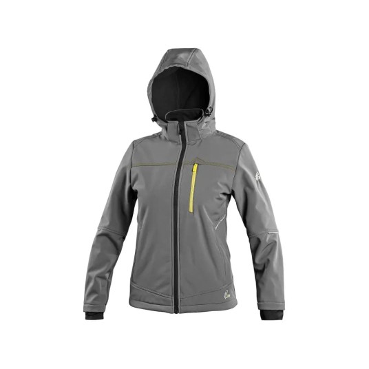 KURTKA SOFTSHELL CXS STRETCH DAMSKA - SZARY