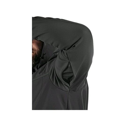 KURTKA SOFTSHELL CXS STRETCH MĘSKA - CZARNY