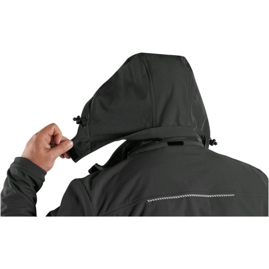 KURTKA SOFTSHELL CXS STRETCH MĘSKA - CZARNY