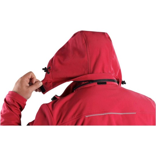 KURTKA SOFTSHELL CXS STRETCH MĘSKA - CZERWONY