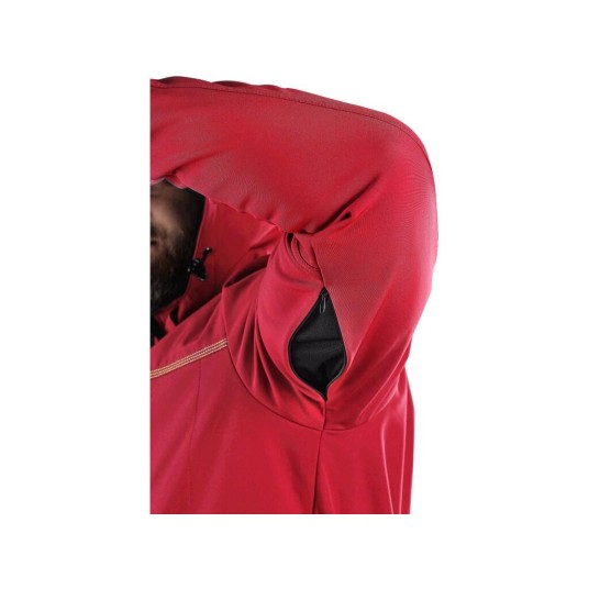 KURTKA SOFTSHELL CXS STRETCH MĘSKA - CZERWONY