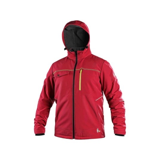 KURTKA SOFTSHELL CXS STRETCH MĘSKA - CZERWONY