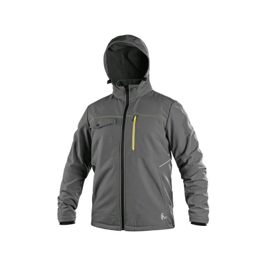 KURTKA SOFTSHELL CXS STRETCH MĘSKA - SZARY