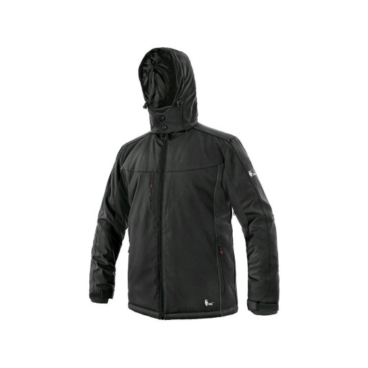 KURTKA SOFTSHELL CXS VEGAS MĘSKA ZIMOWA - CZARNY