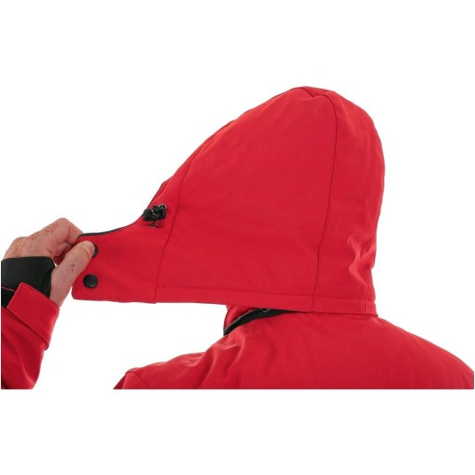 KURTKA SOFTSHELL CXS VEGAS MĘSKA ZIMOWA - CZERWONO-CZARNY