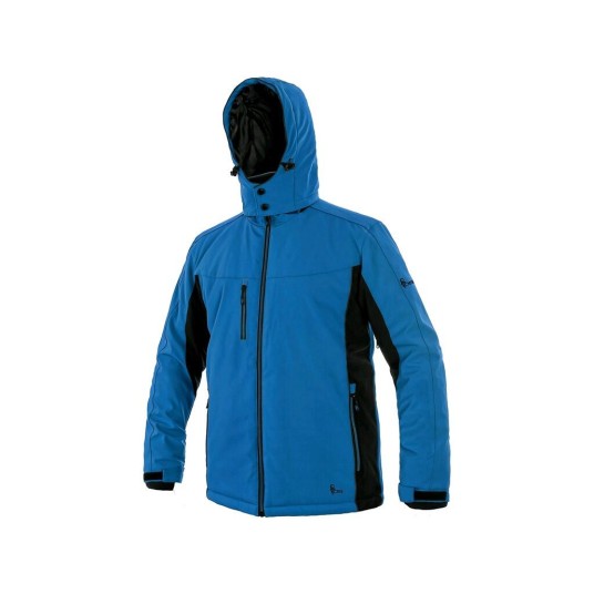 KURTKA SOFTSHELL CXS VEGAS MĘSKA ZIMOWA - NIEBIESKO-CZARNY