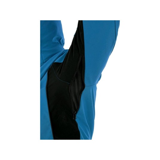 KURTKA SOFTSHELL CXS VEGAS MĘSKA ZIMOWA - NIEBIESKO-CZARNY