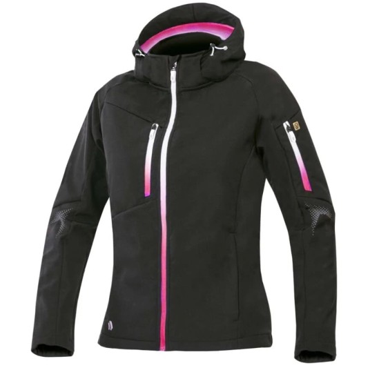KURTKA SOFTSHELL DAMSKA ARDON CREATRON - CZARNY-RÓŻOWY