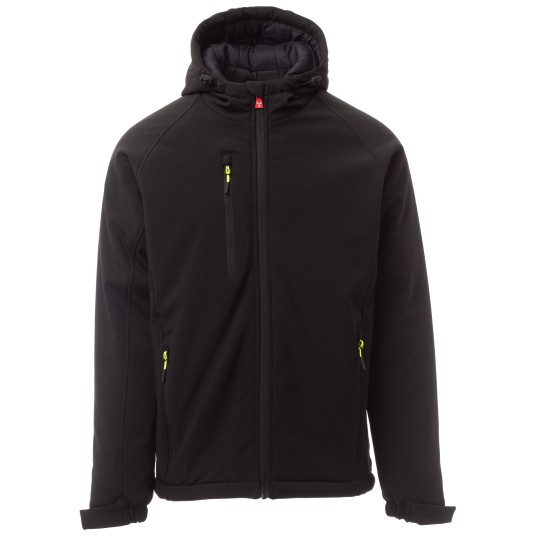 KURTKA SOFTSHELL GALE PAD - CZARNY-CZARNY