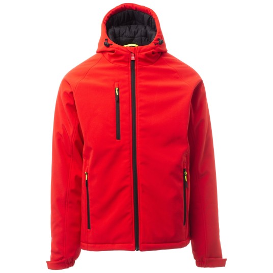 KURTKA SOFTSHELL GALE PAD - CZERWONY-CZARNY
