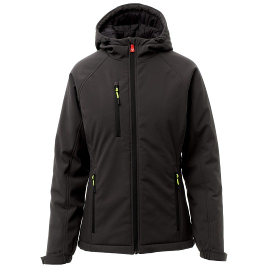 KURTKA SOFTSHELL GALE PAD LADY - CZARNY-CZARNY