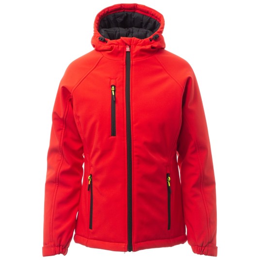 KURTKA SOFTSHELL GALE PAD LADY - CZERWONY-CZARNY