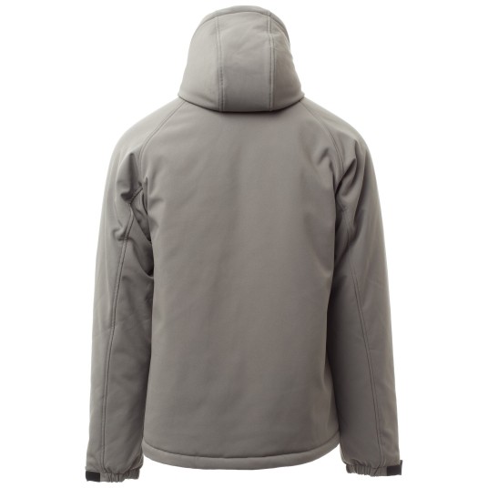 KURTKA SOFTSHELL GALE PAD - ZADYMIONY-CZARNY