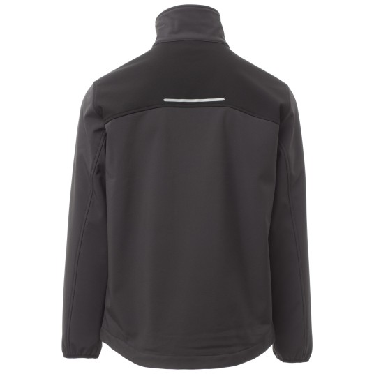 KURTKA SOFTSHELL GALWAY - ANTRACYTOWY-CZARNY
