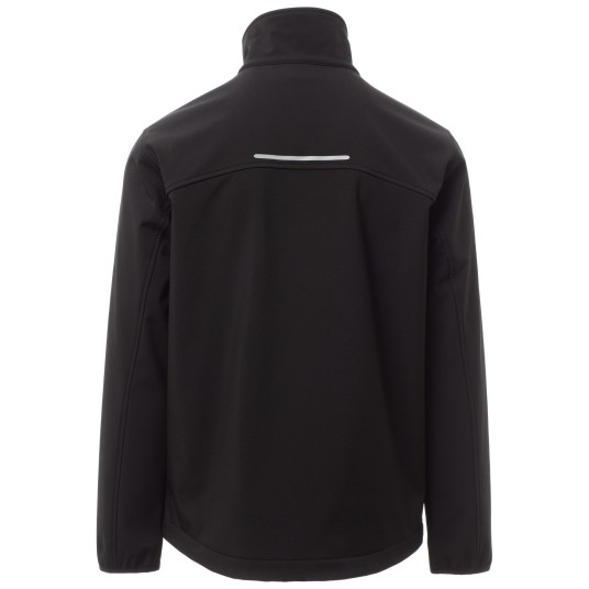 KURTKA SOFTSHELL GALWAY - CZARNY-CZARNY