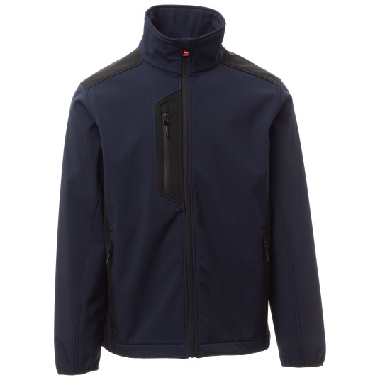 KURTKA SOFTSHELL GALWAY - GRANATOWY-CZARNY