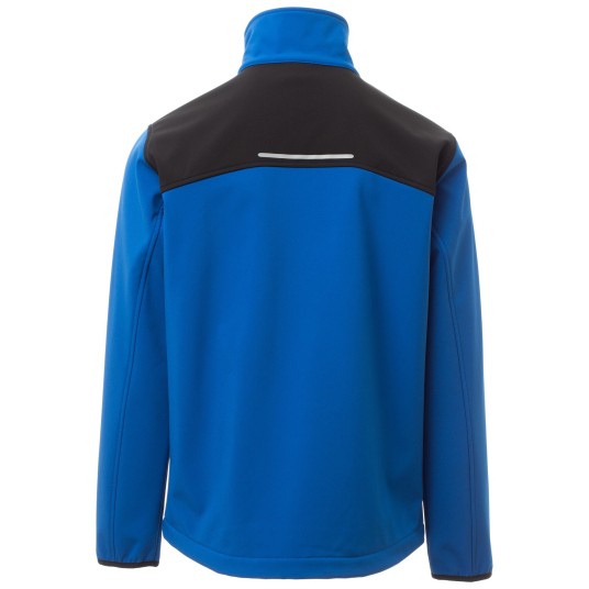 KURTKA SOFTSHELL GALWAY - KRÓLEWSKI NIEBIESKI-CZARNY