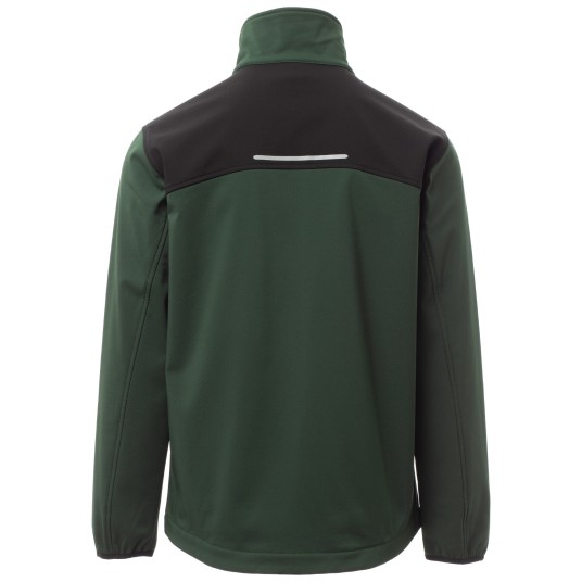 KURTKA SOFTSHELL GALWAY - LEŚNA ZIELEŃ-CZARNY