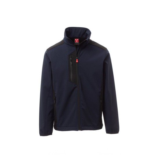 KURTKA SOFTSHELL MĘSKA GALWAY - GRANATOWY/CZARNY