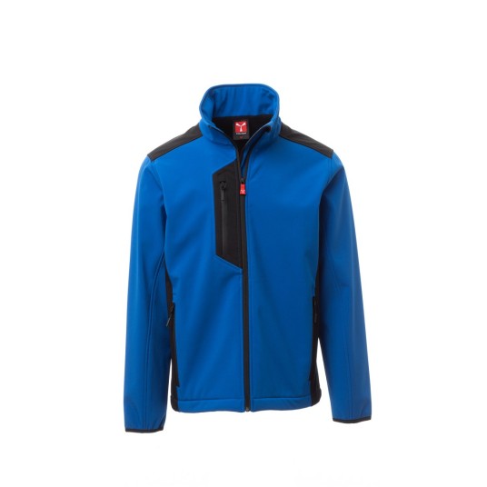 KURTKA SOFTSHELL MĘSKA GALWAY - KRÓLEWSKI NIEBIESKI/CZARNY