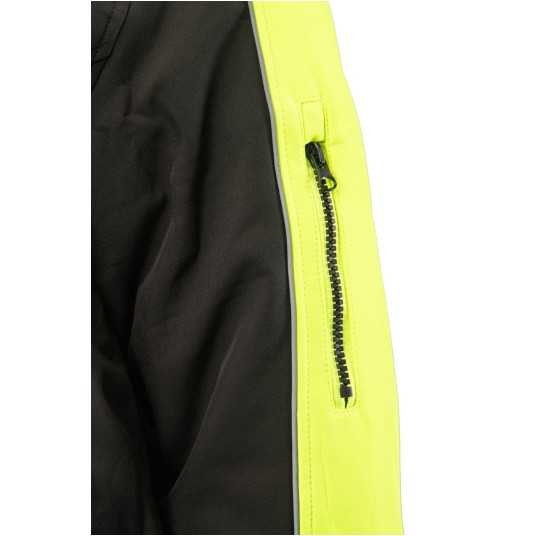 KURTKA SOFTSHELL OCIEPLANA SEVEN KINGS RIVAL - CZARNY-ŻÓŁTY