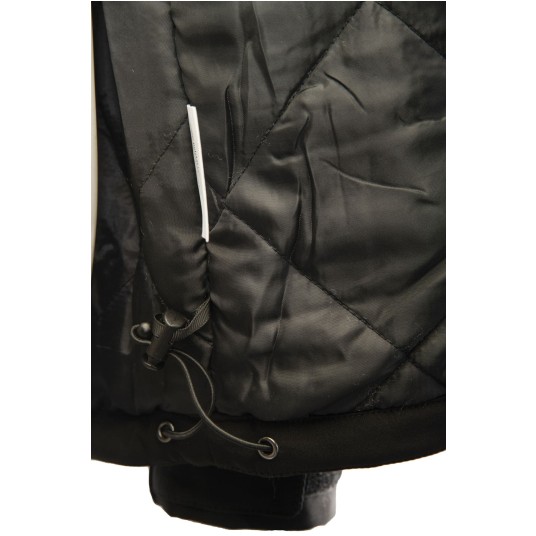 KURTKA SOFTSHELL OCIEPLANA SEVEN KINGS RIVAL - CZARNY-ŻÓŁTY