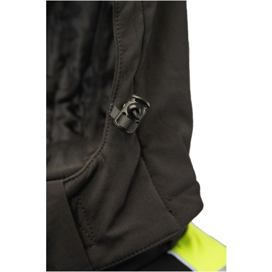 KURTKA SOFTSHELL OCIEPLANA SEVEN KINGS RIVAL - CZARNY-ŻÓŁTY