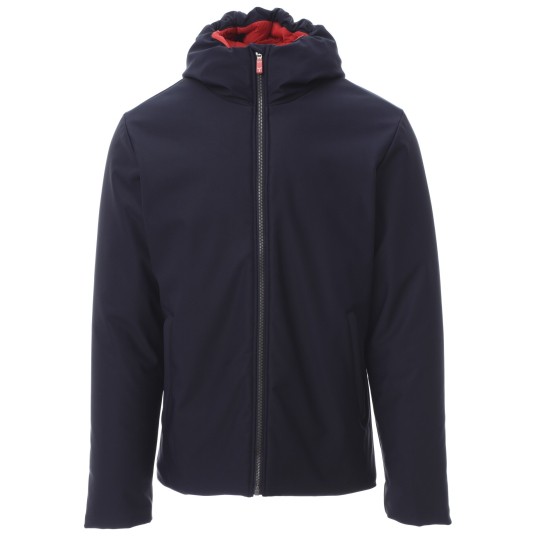 KURTKA SOFTSHELL OREGON - GRANATOWY-CZERWONY