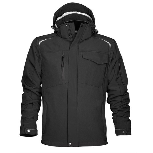 KURTKA SOFTSHELL R8ED+ - CZARNY