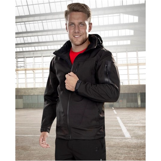 KURTKA SOFTSHELL SPIRIT - CZARNY - 176-182CM