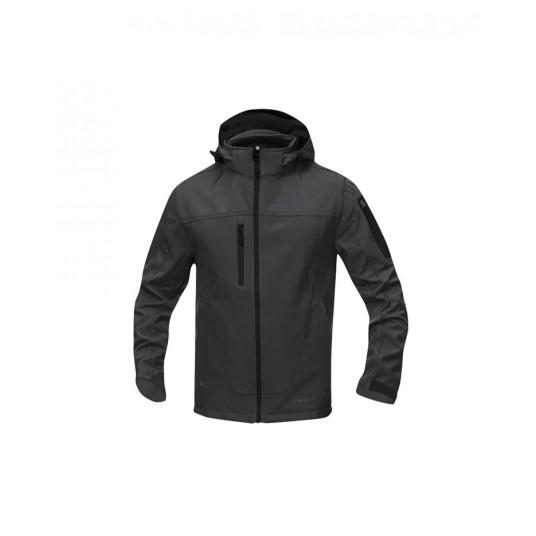 KURTKA SOFTSHELL SPIRIT ZIMOWA - CZARNY