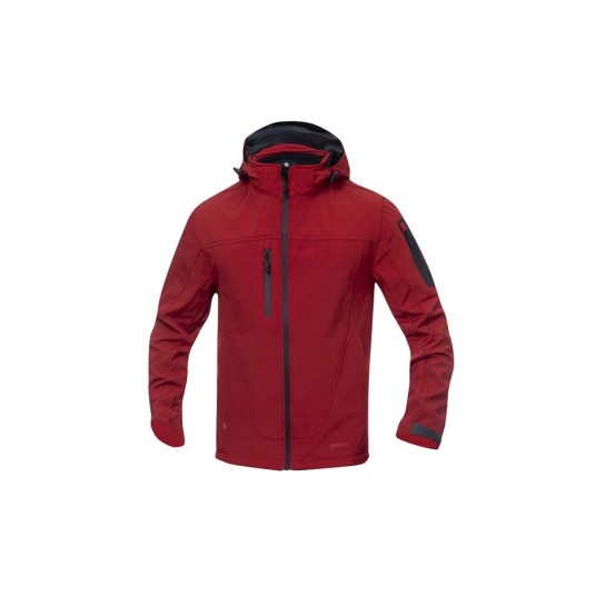 KURTKA SOFTSHELL SPIRIT ZIMOWA - CZERWONY