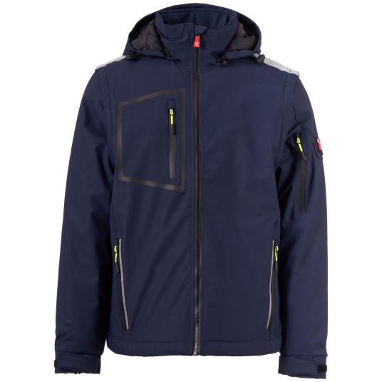 KURTKA SOFTSHELL STREAM 2IN1 LITE PAD - GRANATOWY-CZARNY