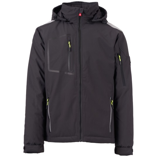 KURTKA SOFTSHELL STREAM LITE PAD - ANTRACYTOWY-CZARNY