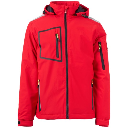 KURTKA SOFTSHELL STREAM LITE PAD - CZERWONY-CZARNY