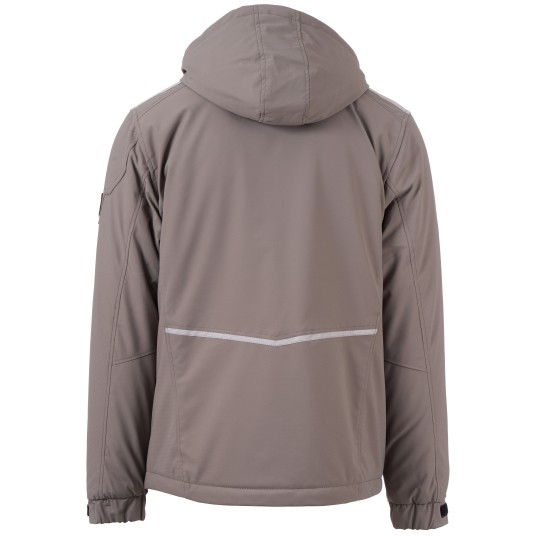 KURTKA SOFTSHELL STREAM LITE PAD - ZADYMIONY-CZARNY