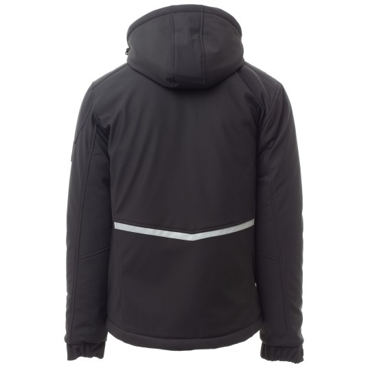 KURTKA SOFTSHELL STREAM PAD - ANTRACYTOWY-CZARNY