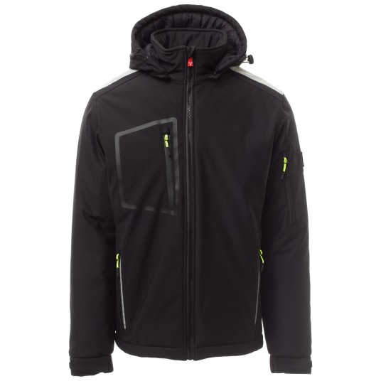 KURTKA SOFTSHELL STREAM PAD - CZARNY-CZARNY