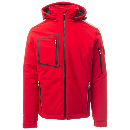 KURTKA SOFTSHELL STREAM PAD - CZERWONY-CZARNY