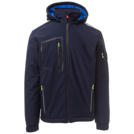 KURTKA SOFTSHELL STREAM PAD - GRANATOWY-KRÓLEWSKI NIEBIESKI
